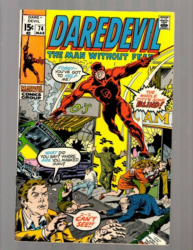 Daredevil # 74 VF Marvel Comic Book Defenders Avengers Hulk Thor Iron Man JK7