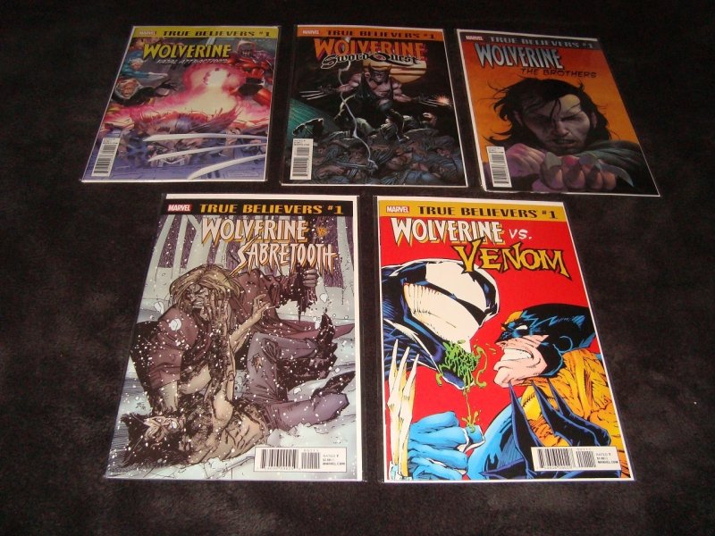 TRUE BELIEVERS WOLVERINE RELATED COMPLETE SET OF 10