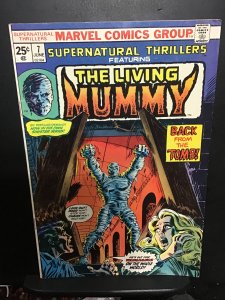 Supernatural Thrillers #7 (1974) high-grade 3rd Living Mummy! VF Wow!