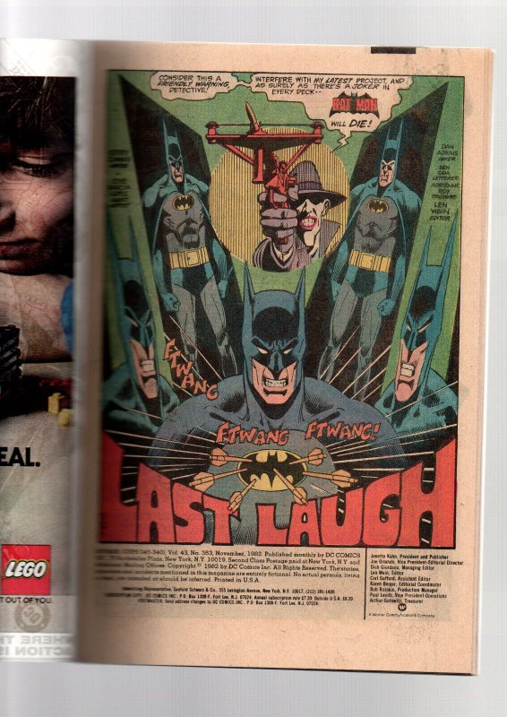 洋書 Batman #353 CGC 9.6 Joker Cover Batman #353 Value - GoCollect