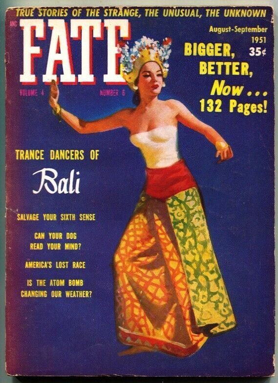 FATE-1951-Aug-PULP-Mystery-Exploitation-Strange-Unusual-Unknown-TRANCE DANCER...