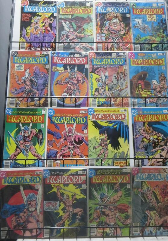 WARLORD MEGA-SET!129 ISSUES- NEAR COMPLETE! Most VG or Better, Mike Grell! 