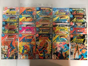 Superman Action Comics Set (1979) #500-583 Missing 521,571,574,578,581 (VF/NM)DC