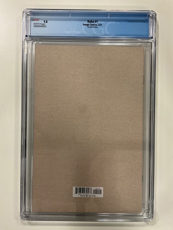 Haha #1 Second Print Cover (2021) CGC 9.8