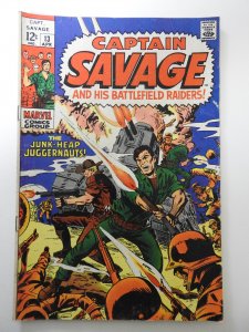 Captain Savage #13 (1969) VG+ Condition