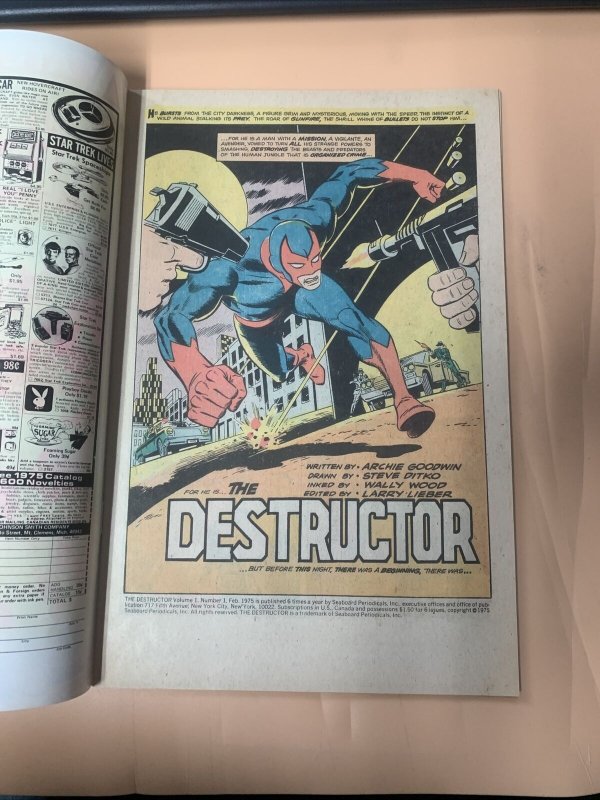 The Destructor 1-3 1975 Atlas Comics 