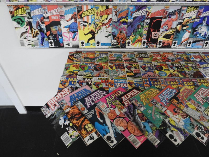 Huge Lot 190+ Comics W/ Captain America, Daredevil, Thor, FF+ Avg VG+ Condition!