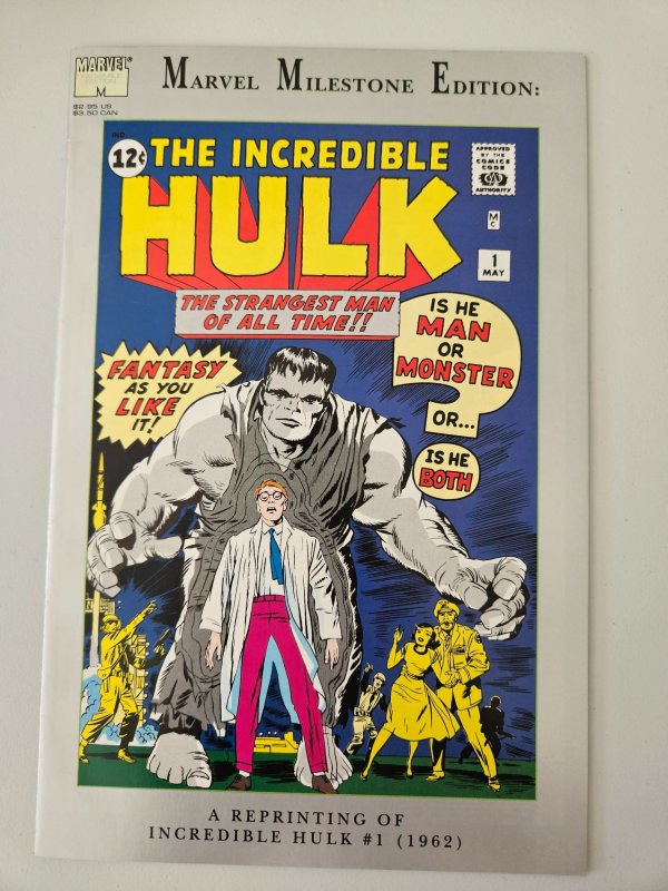 The Incredible Hulk 1 Marvel Milestone Edition reprint of original 1962 #1