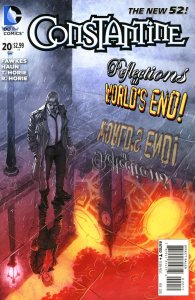 Constantine #20 FN ; DC | New 52 World's End Raining Big Ben Reflection