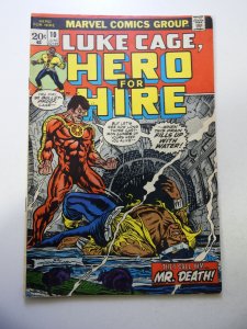 Hero for Hire #10 (1973) VG Condition moisture stains