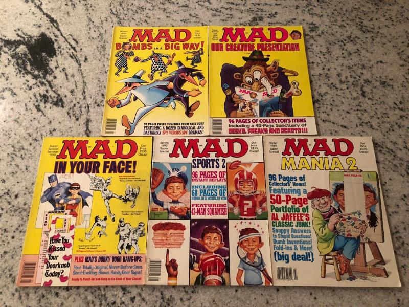 5 Mad Magazines Super Specials Winter 89' + Spring Summer Fall Winter 90' JW1