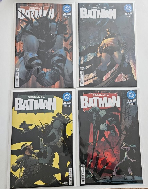 Absolute Batman #1-16 (1st Print) FULL RUN + Annual/ArkM Custom Portfolio Book