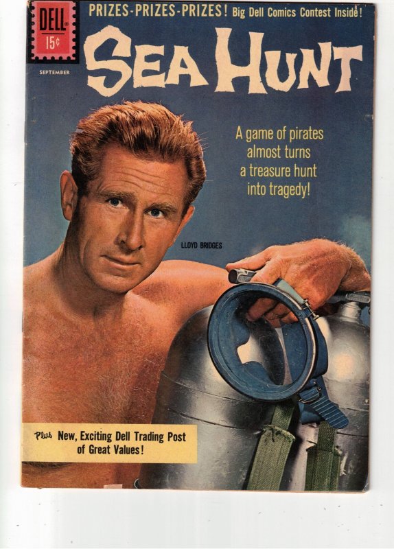 Sea Hunt #10 (1961) VF High-Grade Lloyd Bridges Photo Cover! Scuba TV! Utah CERT