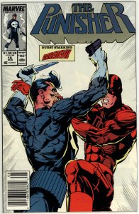 Punisher #10 (1987) vs Daredevil,  Newsstand edition!