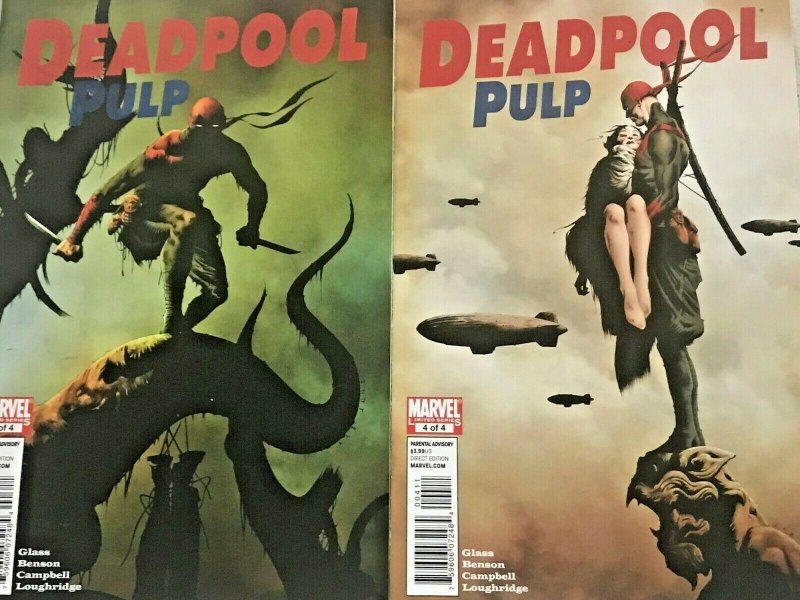 DEADPOOL PULP#1-4 VF/NM LOT 2010  MARVEL COMICS