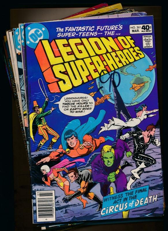 DC LOT OF 12-LEGION OF SUPER-HEROES4#261,264,267-269,272,278,283,301-30 (PF372) 