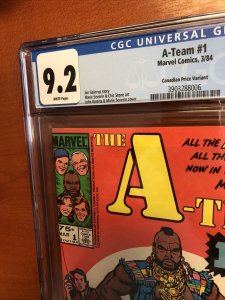 A-Team (1984) # 1 (CGC 9.2 WP) CPV