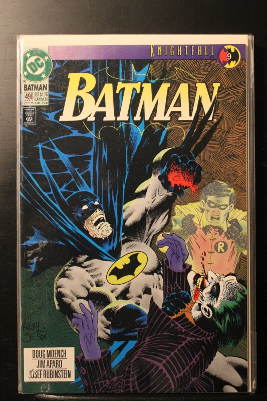 Batman #496 Newsstand Edition (1993)