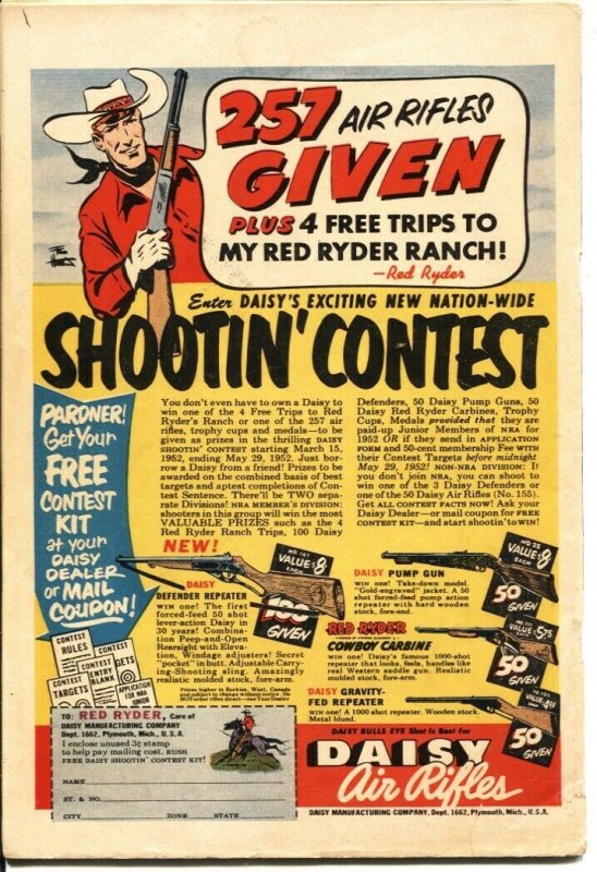 ALL-AMERICAN WESTERN  #126--1952--JOHNNY THUNDER  vs CAMEL MOUNTED ARAB WITH ...