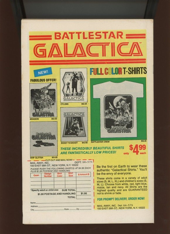 (1979) Battlestar Galactica #3: BRONZE AGE! WHITMAN VARIANT! (6.0/6.5)