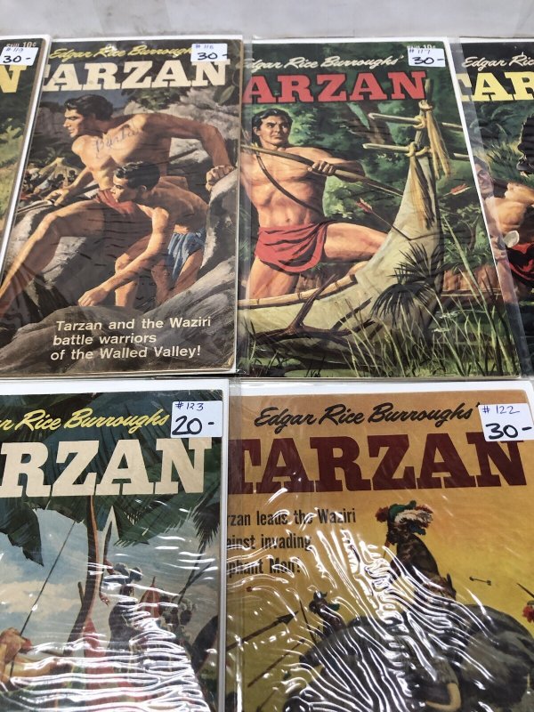 Tarzan (1960) Set Issues # 116-124+128 Silver Age • Dell • Edgar Rice Burroughs