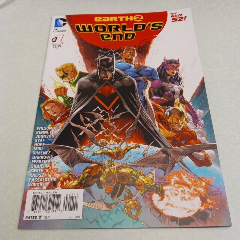 Earth 2: World's End #1 2 3 VF condition DC comics 2014 modern age lot run set