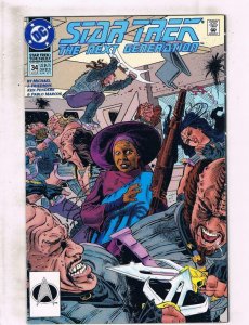 STAR TREK Next Generation #34, NM, Picard, Data, Laforge, Riker, 1989 1992