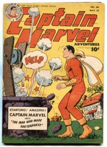 Captain Marvel Adventures #60 1946- EARTHQUAKES!! VG-