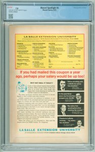 Marvel Spotlight #5 (1972) CGC 7.0! 1st Appearance of Ghost Rider!