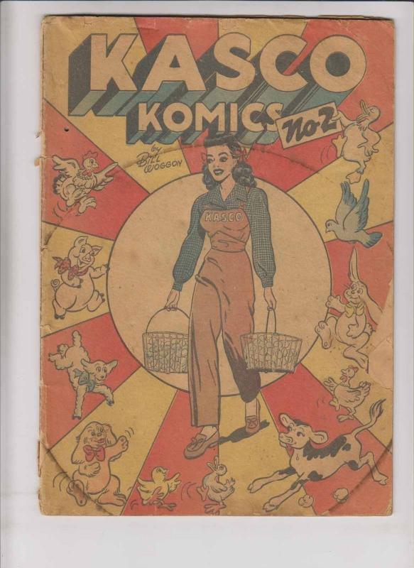 Kasco Komics #2 low grade - kasko grainfeed promo comic - bill woggon 1949