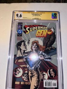 Superman Gen 13 (2000) # 1 2 3 1-3 (CGC 9.2-9.6 SS) Signed Adam Hughes