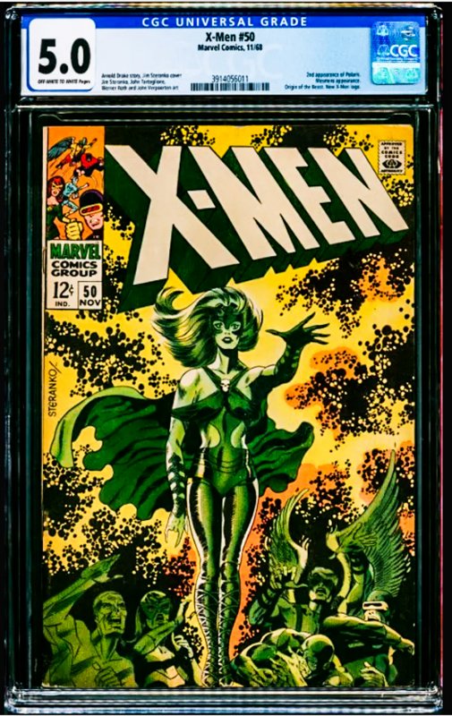 The X-Men #50 (1968) CGC Graded 5.0 - 2nd app of Polaris