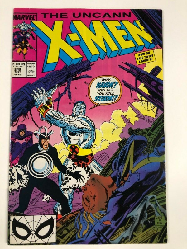 X MEN 282 (Nov 1991) VF-NM 1st appearance Bishop w/card stock promo attached 