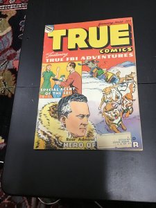 True Comics #68 (1948) Admiral Byrd arctic! Story of rubber! Joe Louis! VG/FN