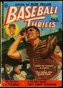 Baseball Thrills #2 1951- Norman Saunders cover- Yogi Berra- Bob Powell G