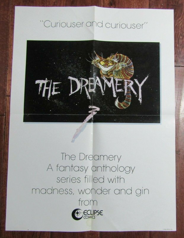 1986 THE DREAMERY Eclipse Comics 17x23 Promo Store Poster FN 6.0
