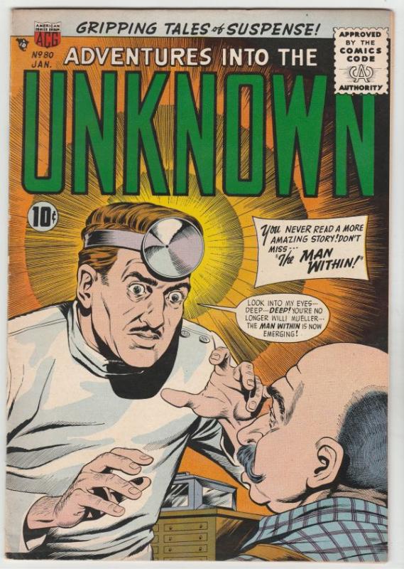 Adventures Into the Unknown #80 (Jan-57) NM- High-Grade 