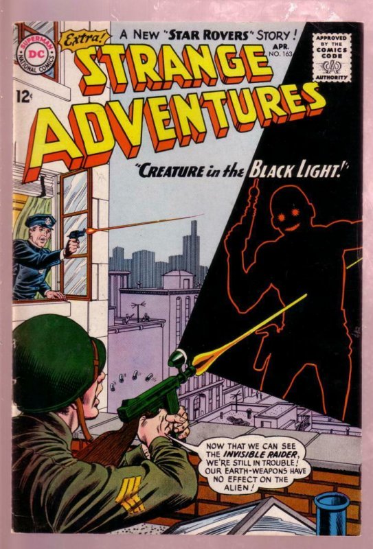 STRANGE ADVENTURES #163 1964-CREATURE OF BLACK LIGHT-DC FN/VF