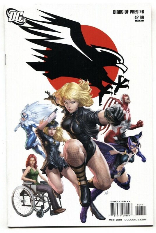 Birds of Prey #8 2011 Artgerm cover art DC NM-