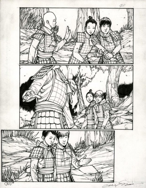 Mulan One Shot page 20 Published art by ALEX SANCHEZ Disney