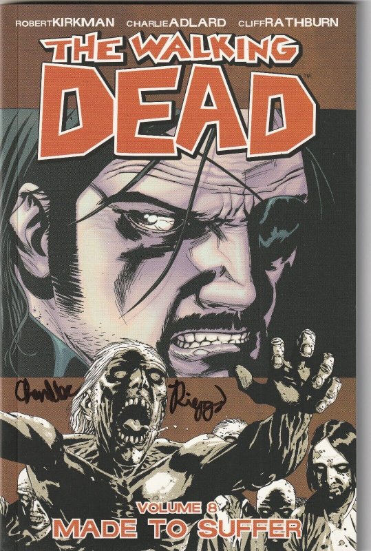 Walking Dead TPB Vol 8 NM Image Comics 2010 Signed By Chandler Riggs Carl