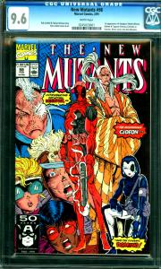 New Mutants #98 CGC Graded 9.6 1st Deadpool, Gideon, & Copycat as Domino