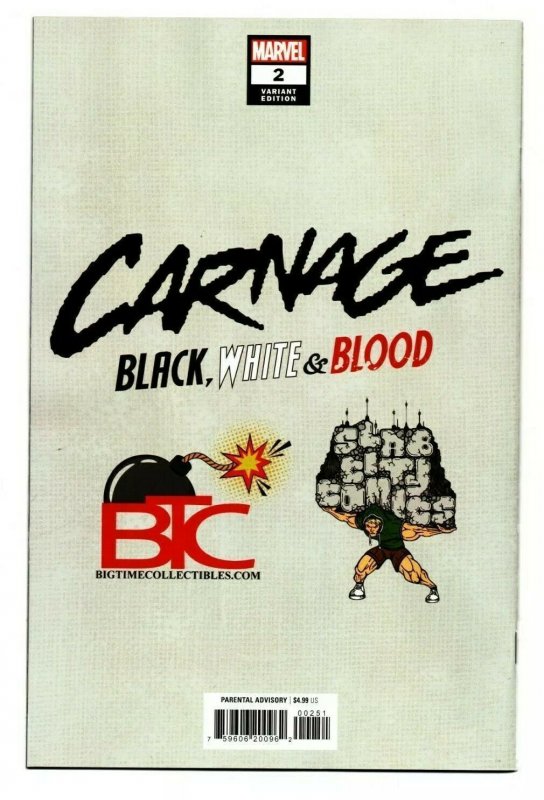 CARNAGE: BLACK, WHITE & BLOOD #02 (2021) KAEL NGU | TRADELESS VIRGIN | LTD 1000