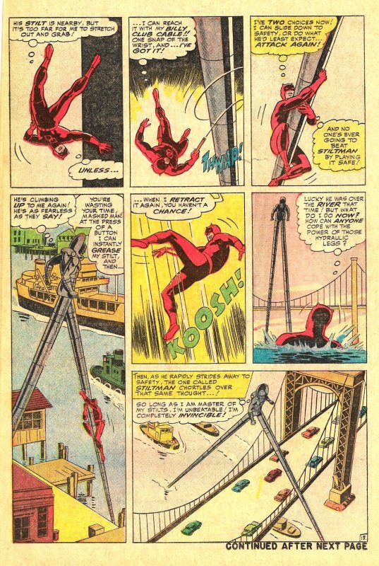 DAREDEVIL #8 (June1965) 4.0 VG  ★ Stilt-Man Origin!  All Wally Wood!