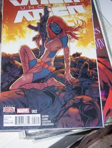 UNCANNY X-MEN  #2  2016  marvel  vol 4 greg land variant  mystique magneto