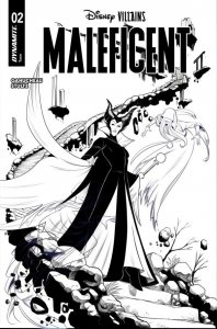 Disney Villains Maleficent #2 Cover I Inc 1:5 Robert Quinn Line Art Var