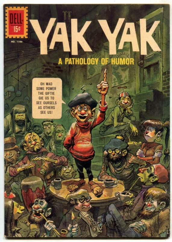 Yak Yak Four Color Comics #1186-Dell-Jack Davis-style of Mad magazine- FN+ 