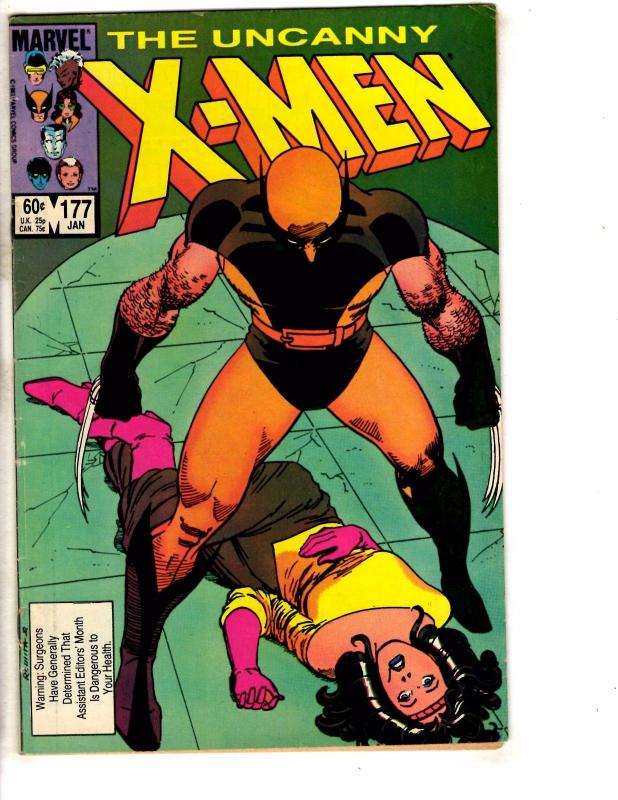 10 Uncanny X-Men Marvel Comic Books #177 188 191 195 198 199 202 203 206 215 GJ3