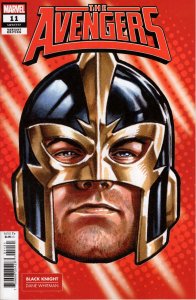Avengers (9th Series) #11B VF/NM ; Marvel | 777 Headshot Variant Black Knight