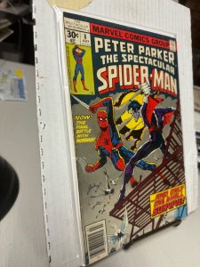 Spectacular Spider-Man #8 FINE 1977 BRONZE AGE MORBIUS! WHITMAN VARIANT!